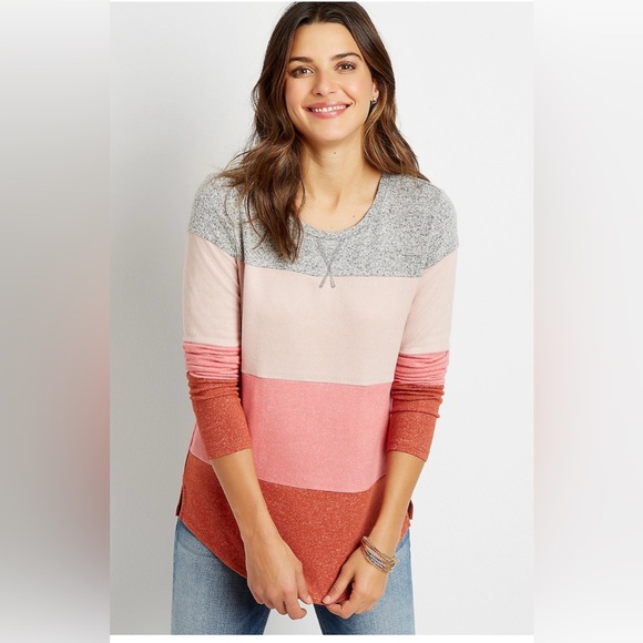 Maurices Tops - 🔆3/$12 Maurice’s 24/7 coastal color block super soft top XL
